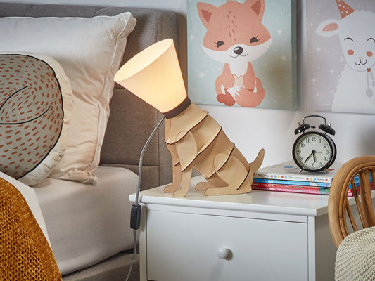 Tischleuchte ISNA Hellbraun