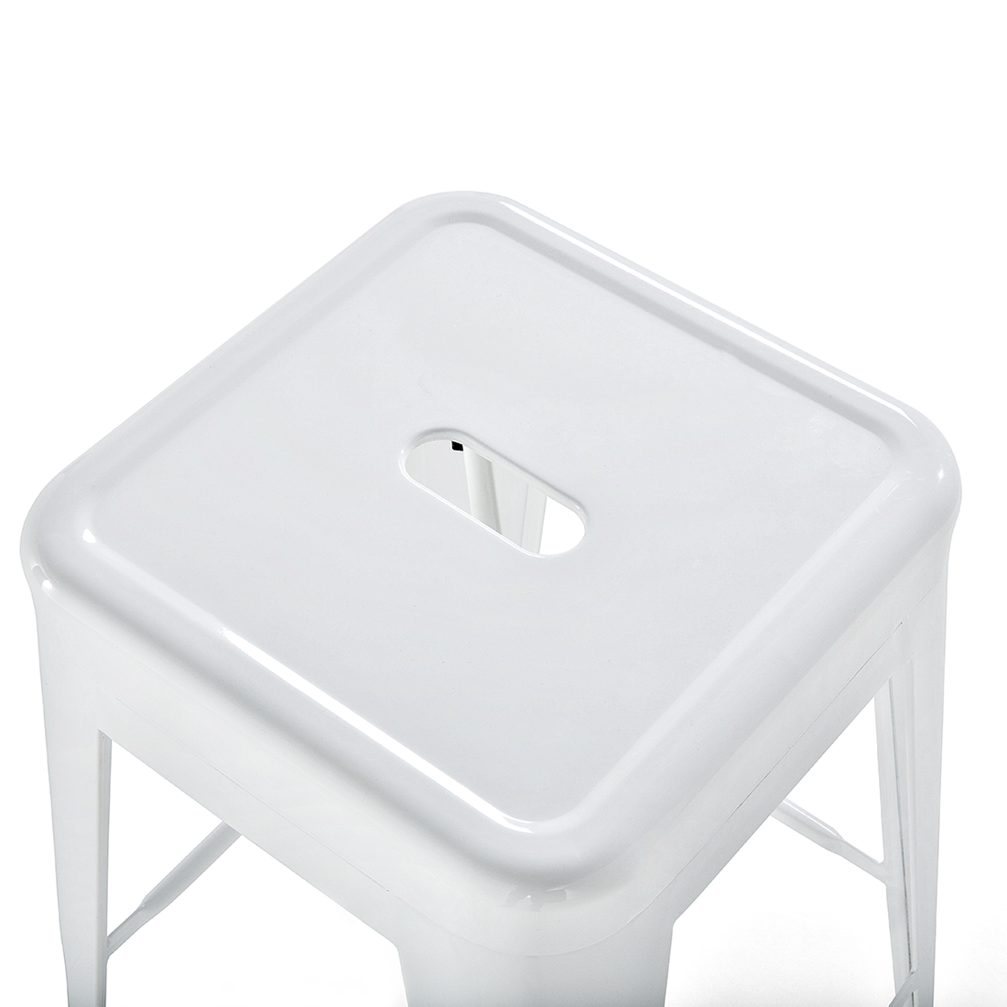 Set mit 2 Barhockern CABRILLO Metall Weiss