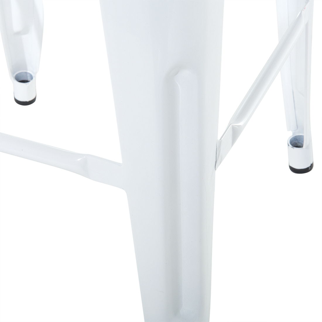 Set mit 2 Barhockern CABRILLO Metall Weiss