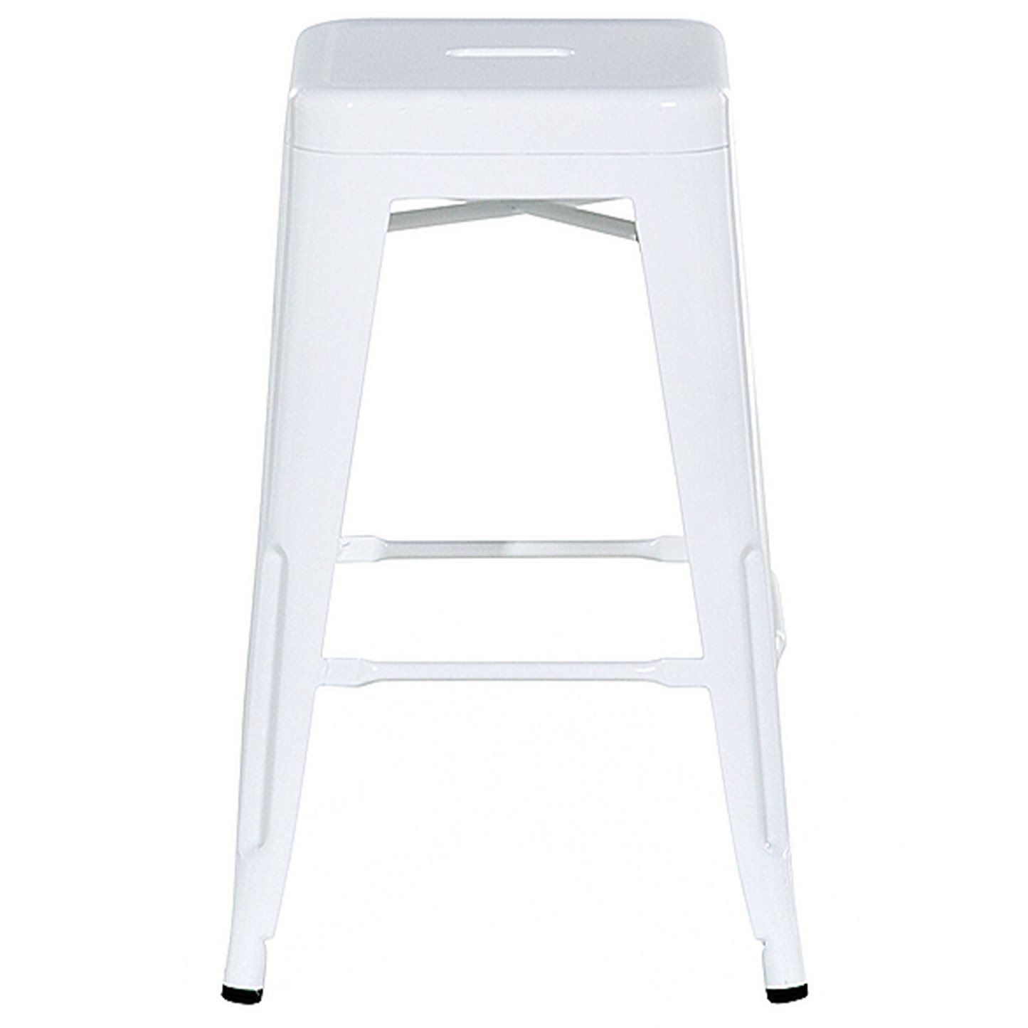 Set mit 2 Barhockern CABRILLO Metall Weiss