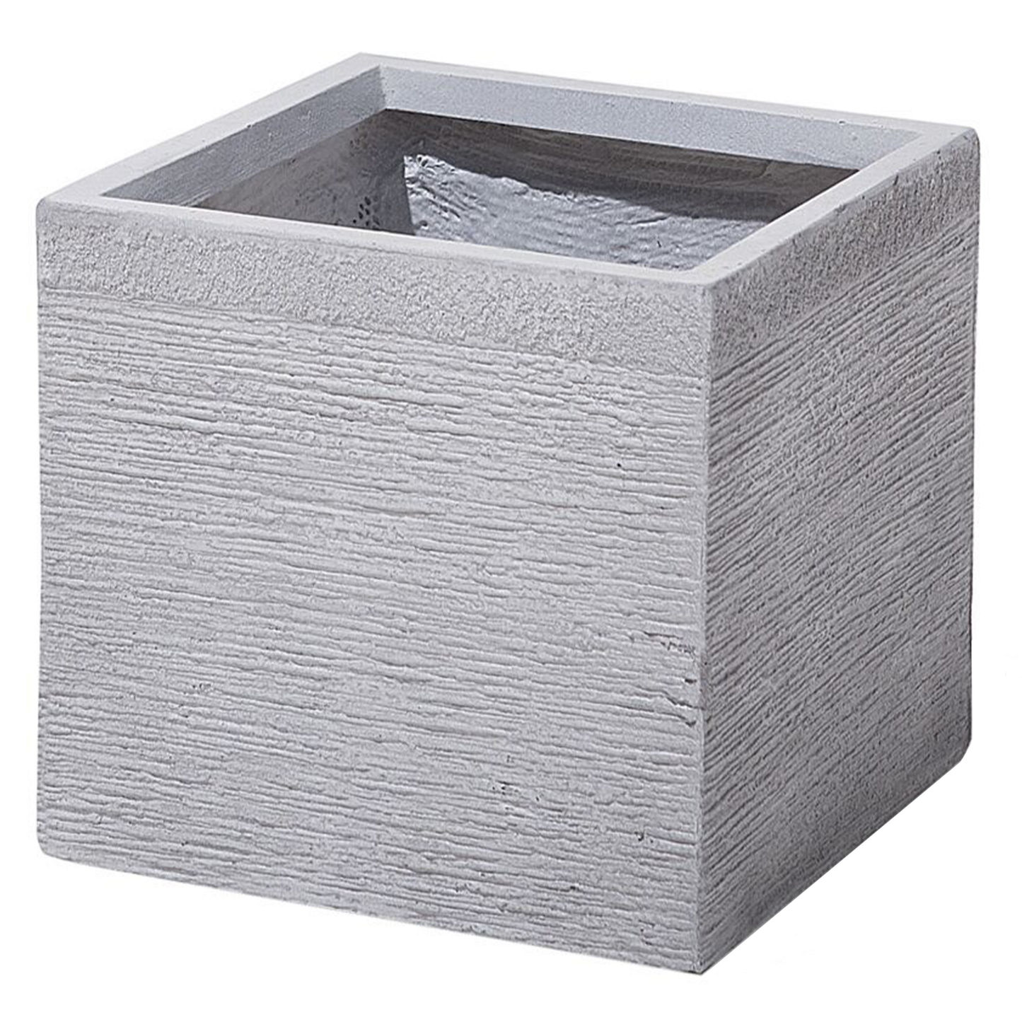 Blumentopf weiss quadratisch 30 x 30 x 28 cm PAROS