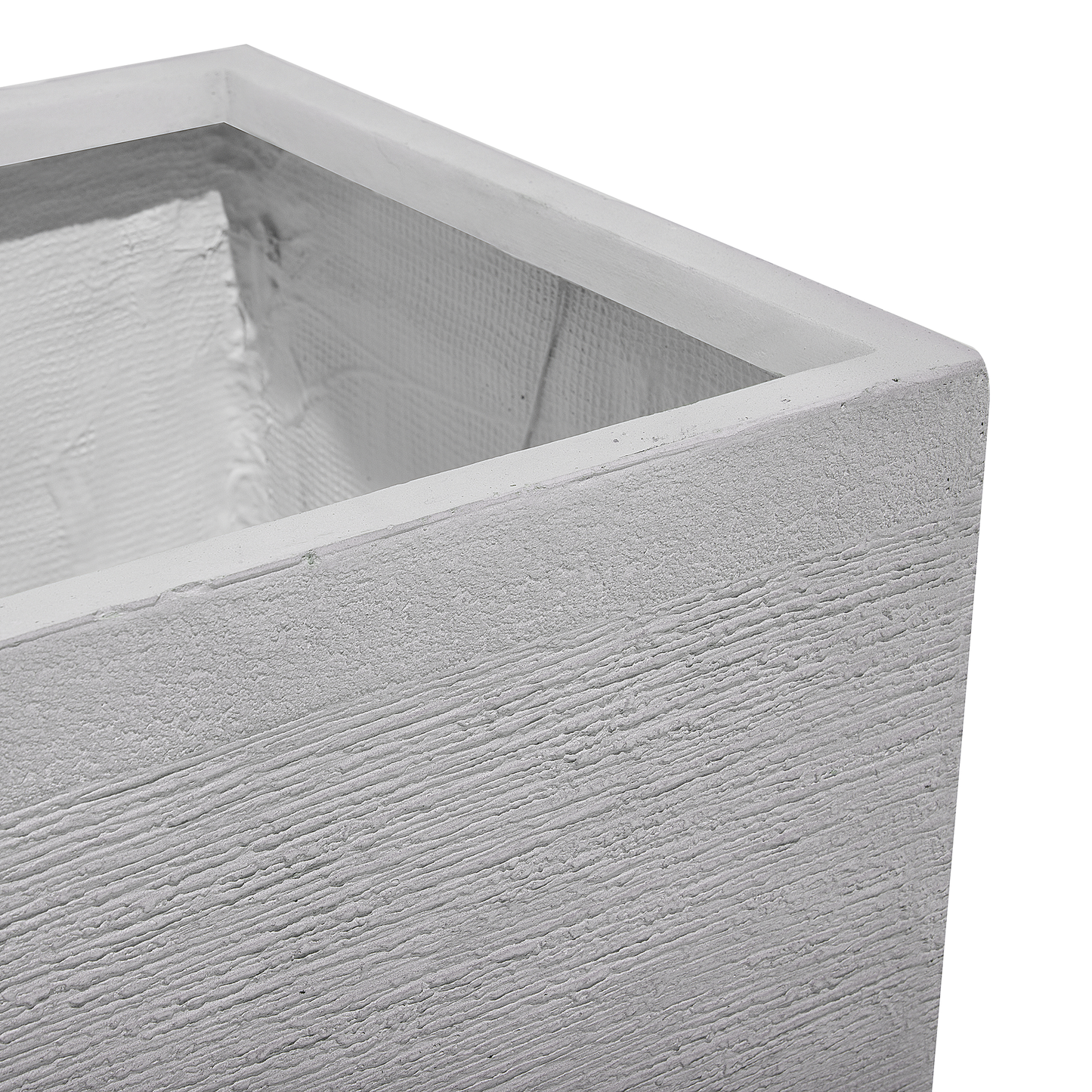 Blumentopf weiss quadratisch 30 x 30 x 28 cm PAROS