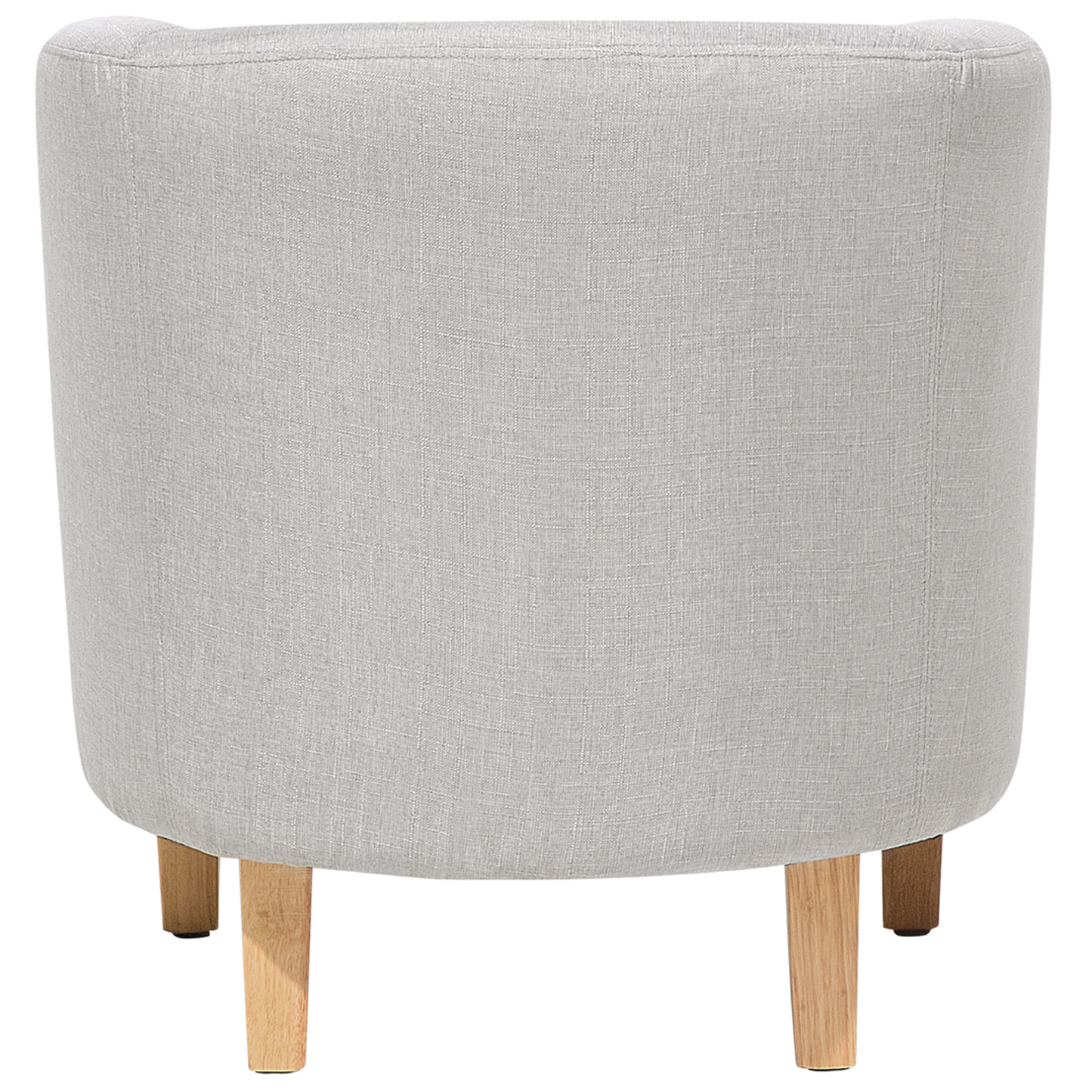 Sessel HOLDEN mit Fussstütze Stoff Hellgrau