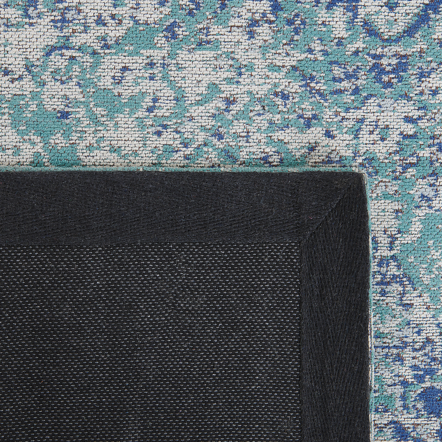 Teppich Baumwolle blau 160 x 230 cm Kurzflor ALMUS