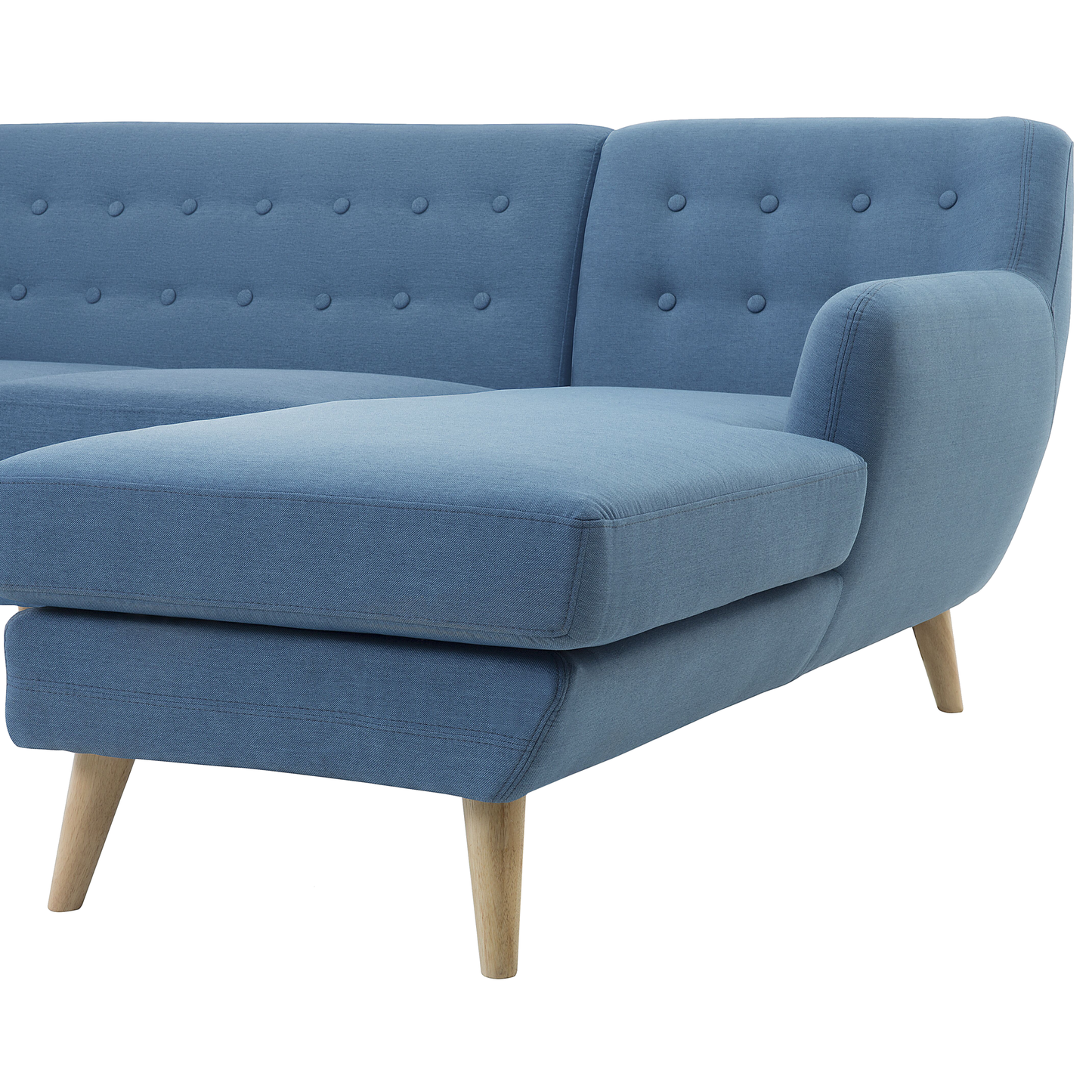 3-Sitzer Ecksofa blau linksseitig MOTALA