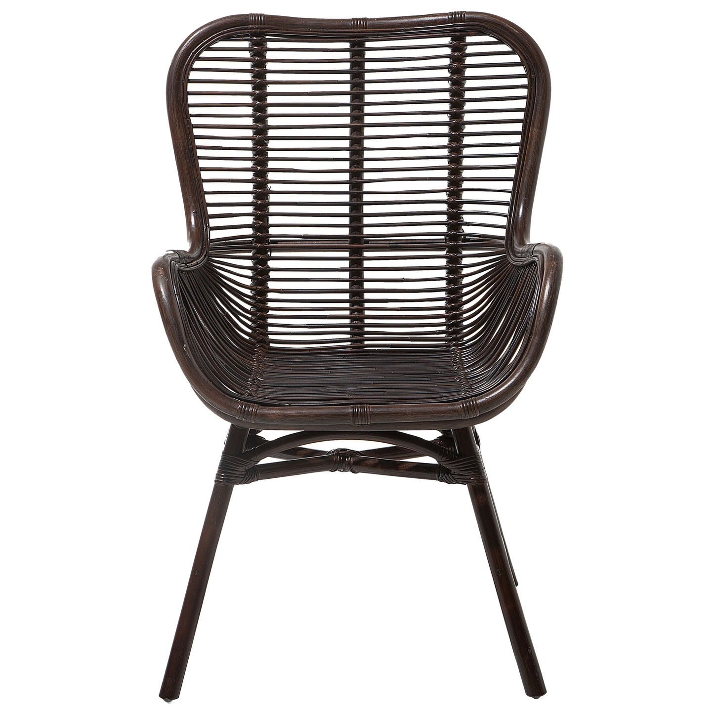 Esszimmerstuhl TOGO Rattan Dunkelbraun
