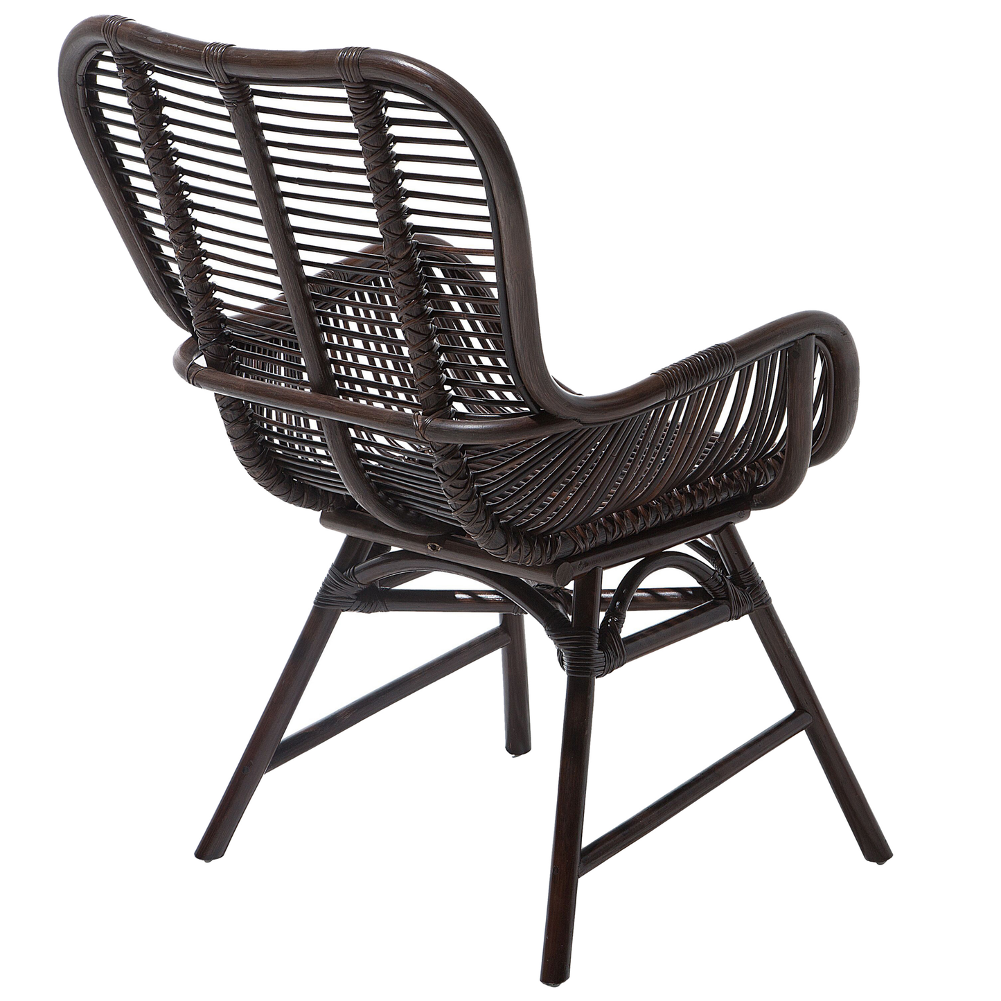 Esszimmerstuhl TOGO Rattan Dunkelbraun
