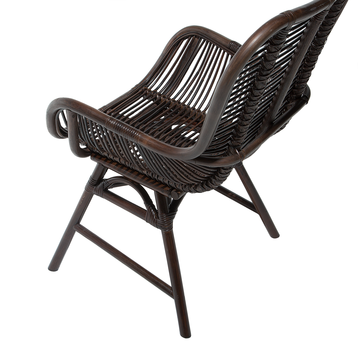 Esszimmerstuhl TOGO Rattan Dunkelbraun