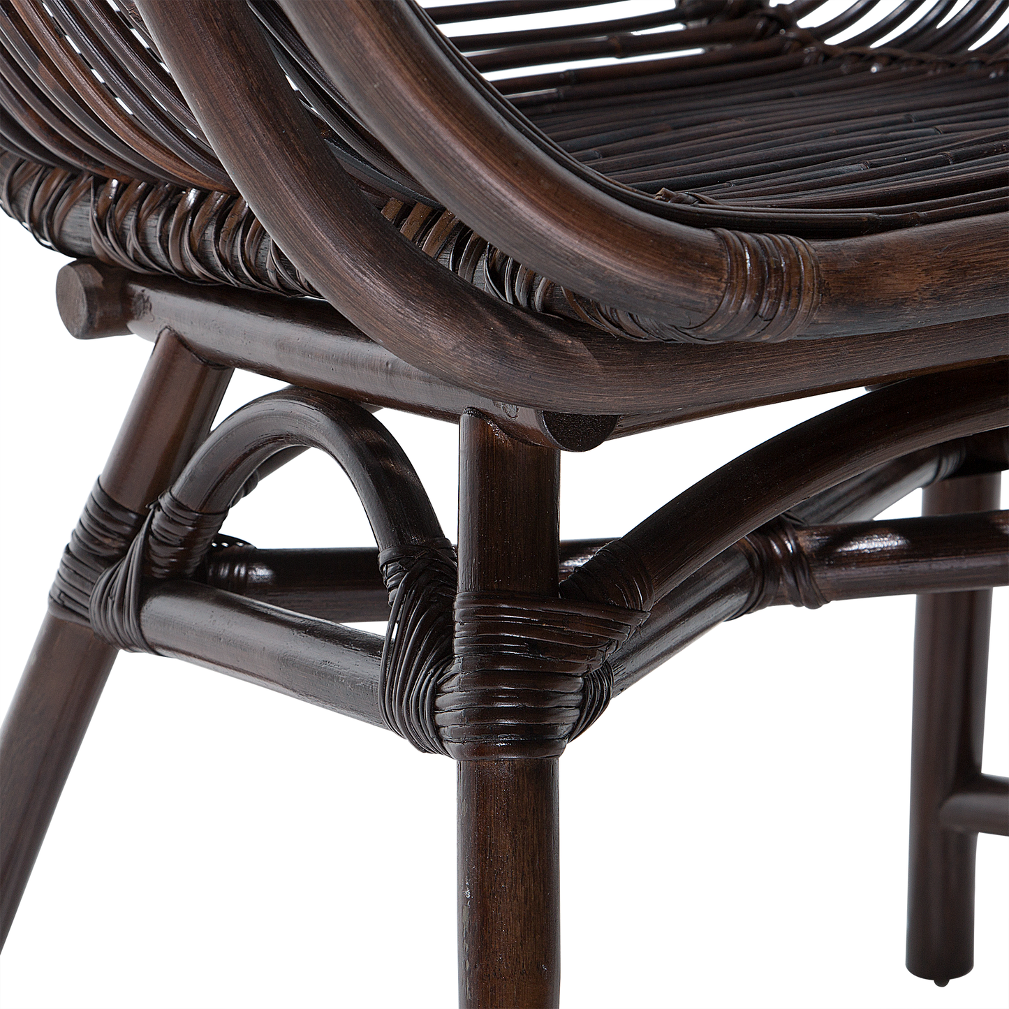 Esszimmerstuhl TOGO Rattan Dunkelbraun
