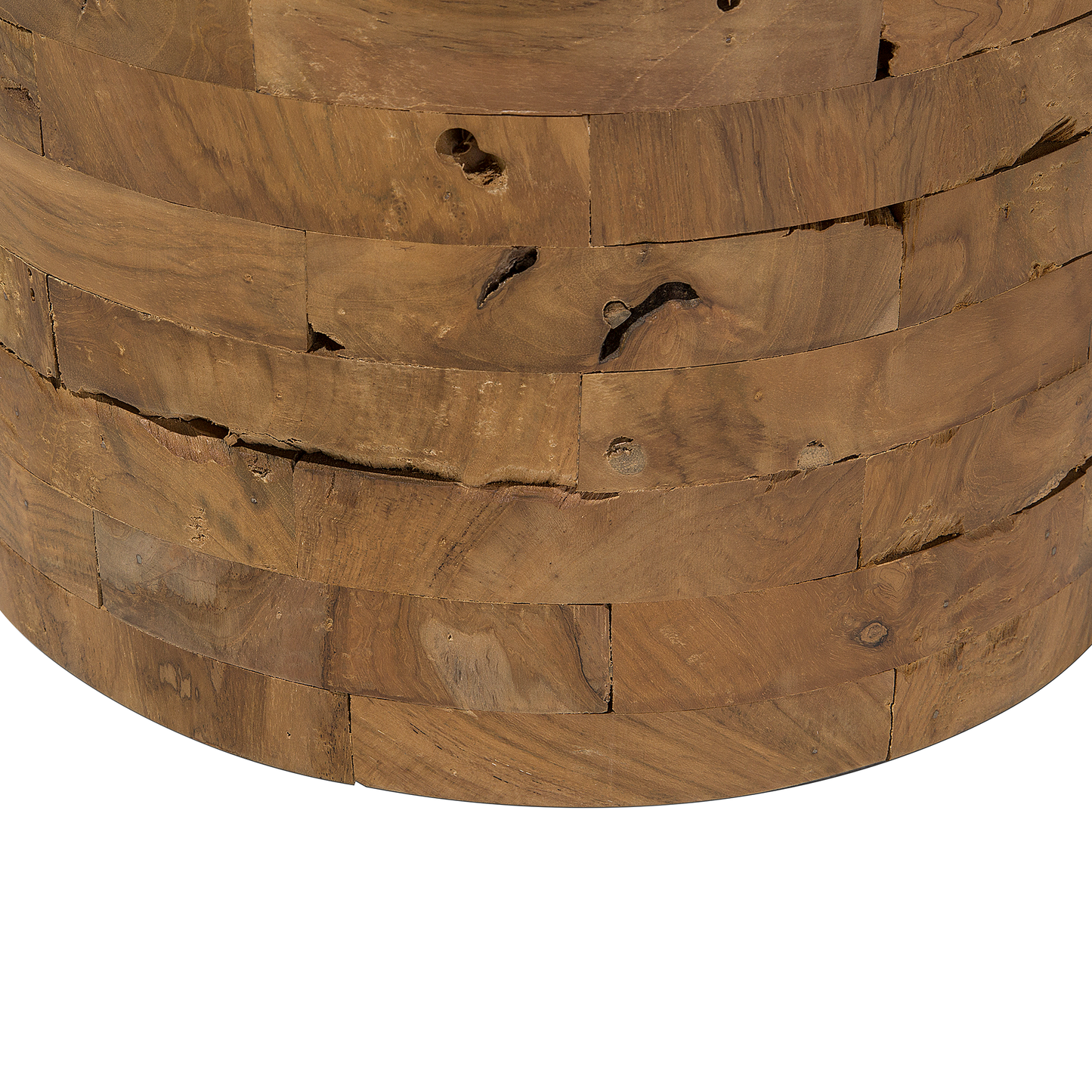 Beistelltisch Teakholz braun ⌀ 35 cm BRANT