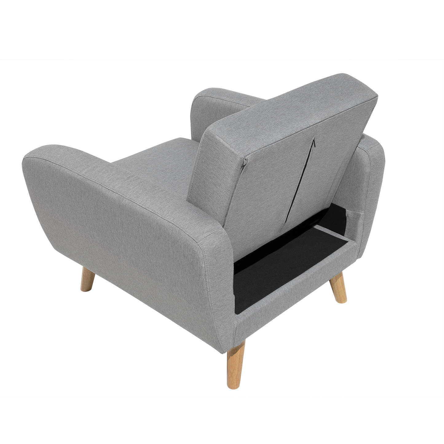 Fernsehsessel FLORLI Stoff Hellgrau