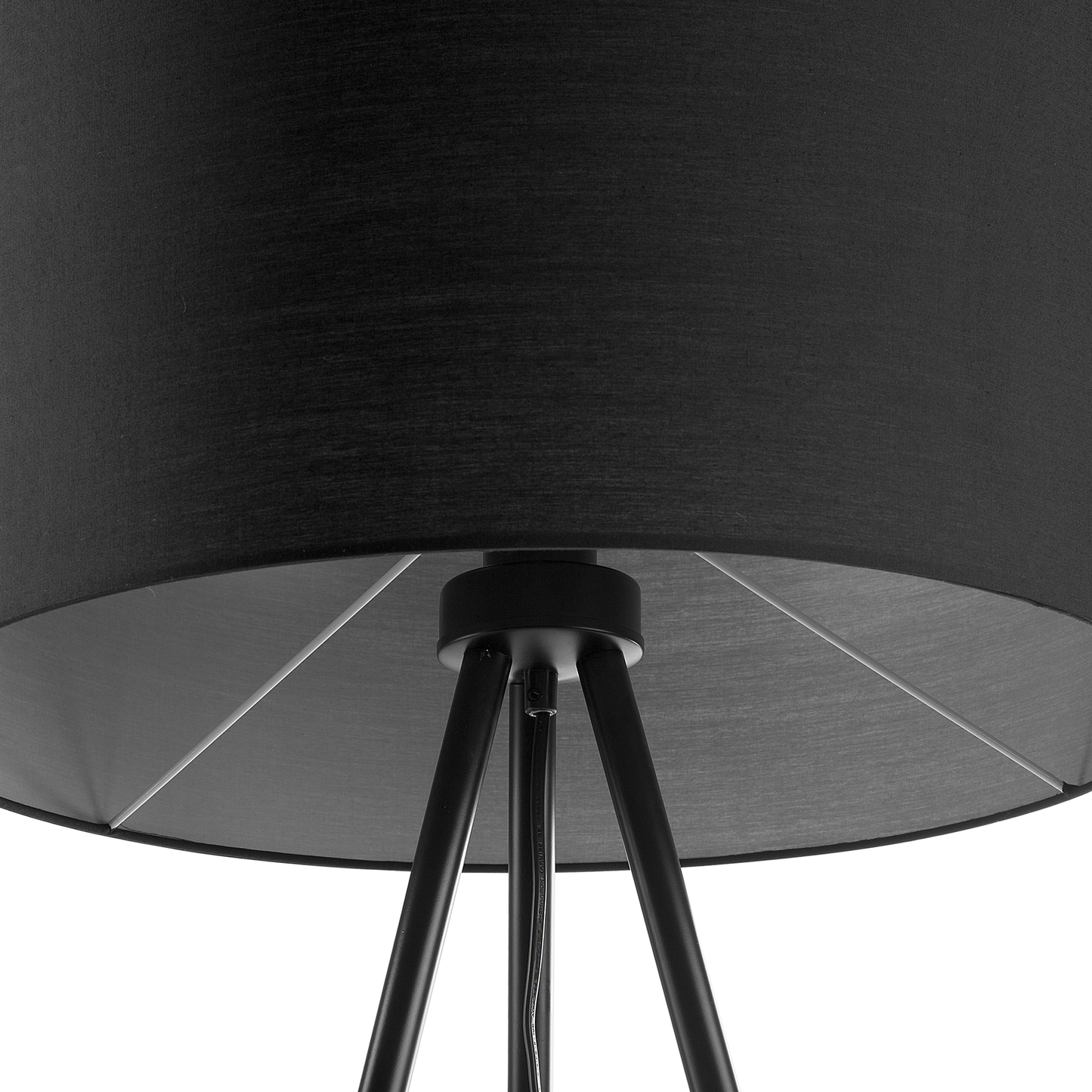 Stehlampe schwarz 157 cm Trommelform TOBOL