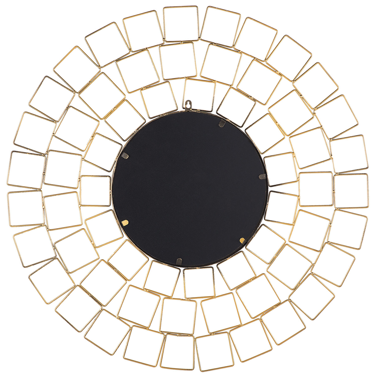 Wandspiegel LABRIT 90 cm 90 cm Metall Gold