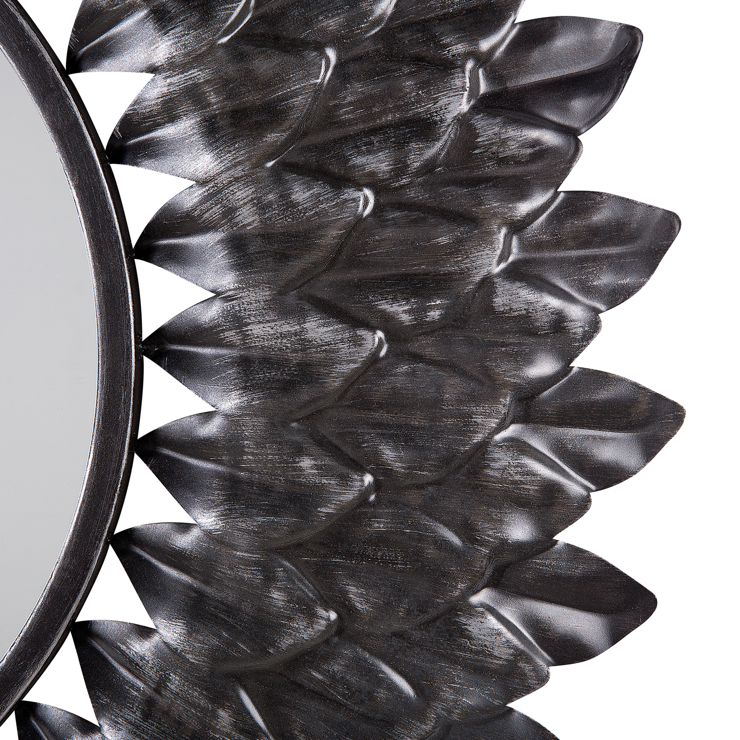 Wandspiegel LARRAU 70 cm 70 cm Metall Silber