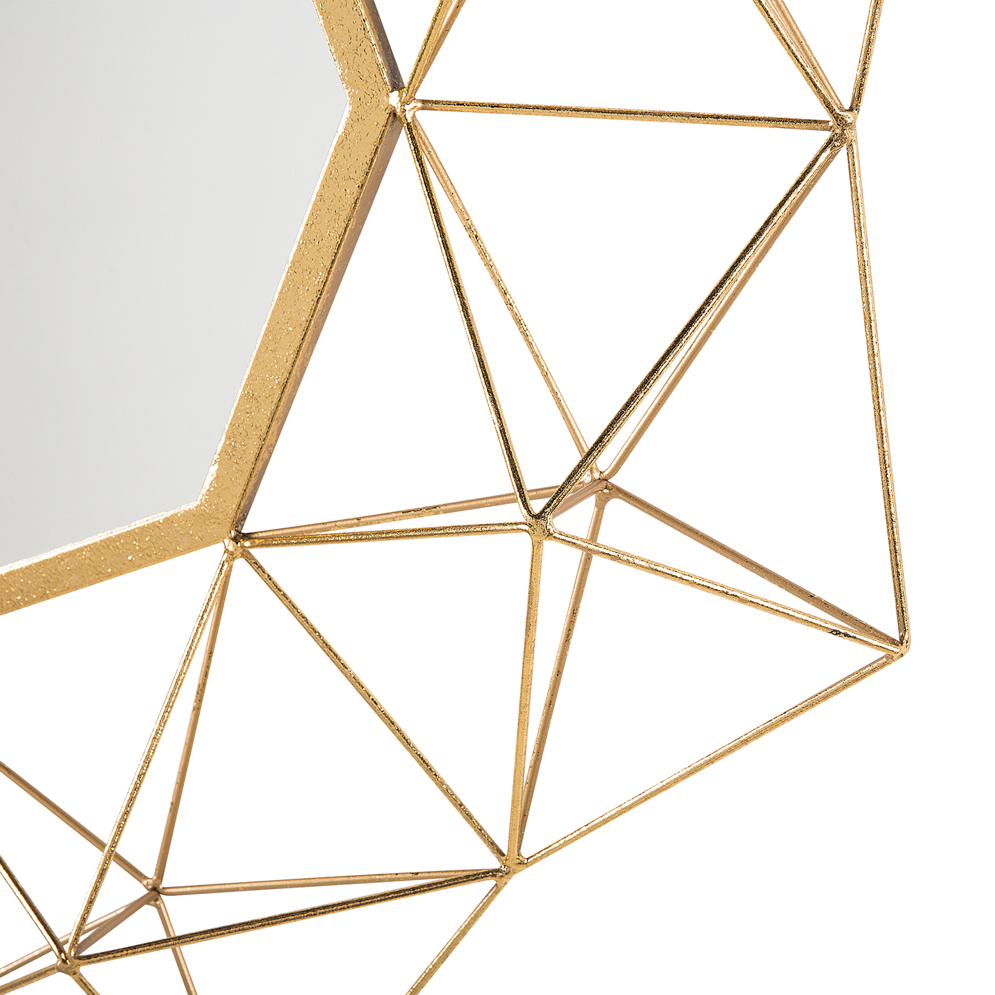 Wandspiegel GAILLAC 80 cm 80 cm Metall Gold