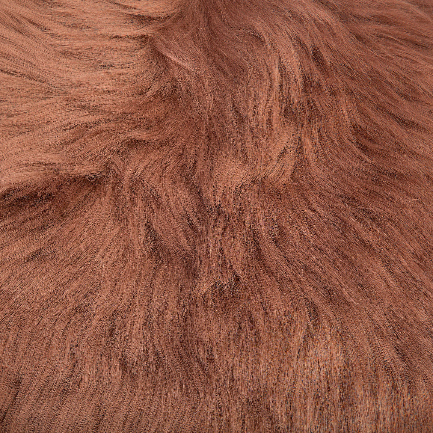 Schaffell-Teppich hellbraun 100-110 cm Langhaar ULURU