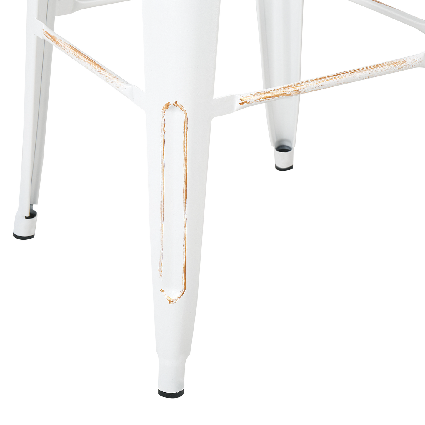 Barhocker 2er Set Metall Weiss CABRILLO