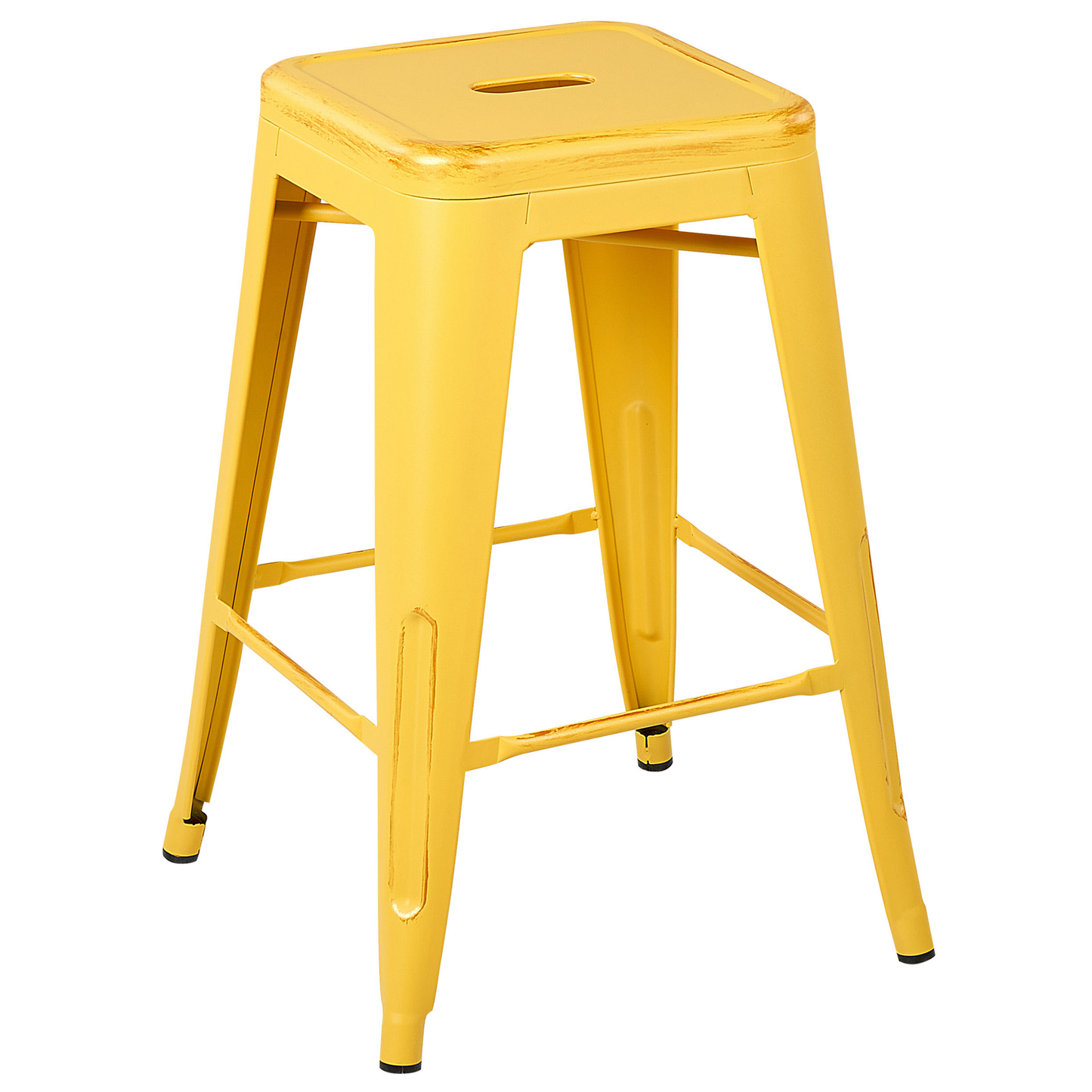 Hocker gelb-gold Höhe 60 cm 2er Set CABRILLO