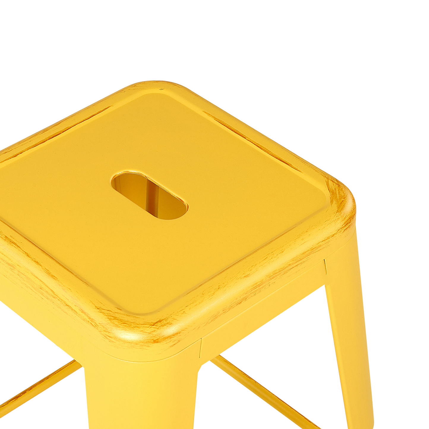 Hocker gelb-gold Höhe 60 cm 2er Set CABRILLO