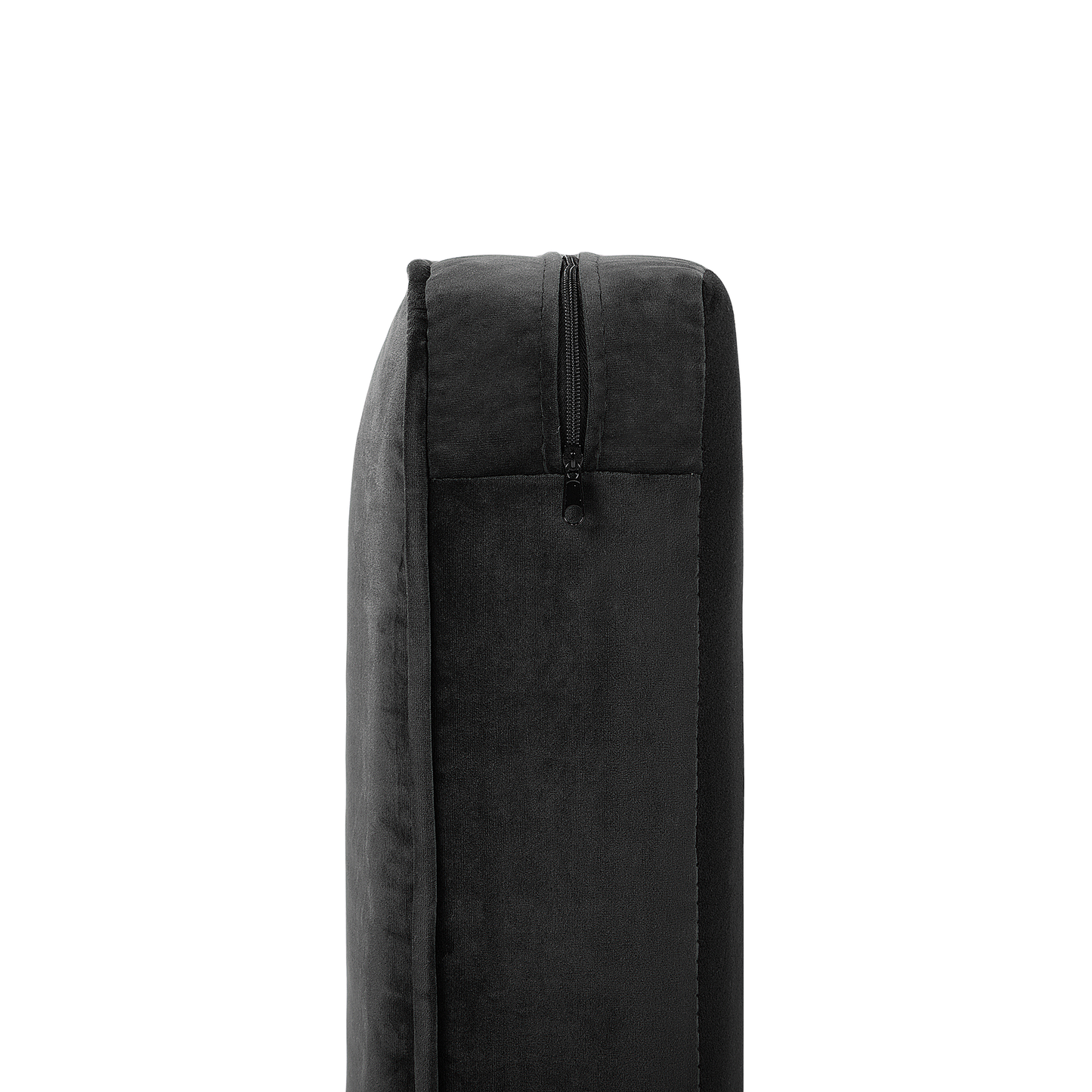 3-Sitzer Sofa Samtstoff schwarz CHESTERFIELD