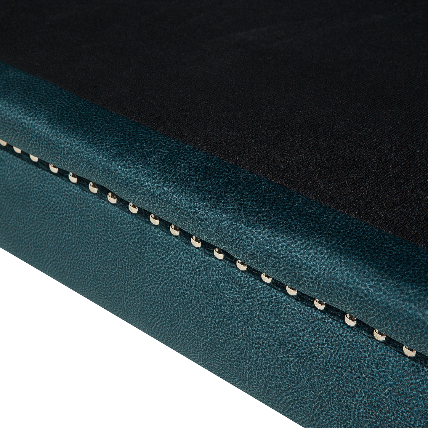 3-Sitzer Sofa Samtstoff blau-grün GAULA