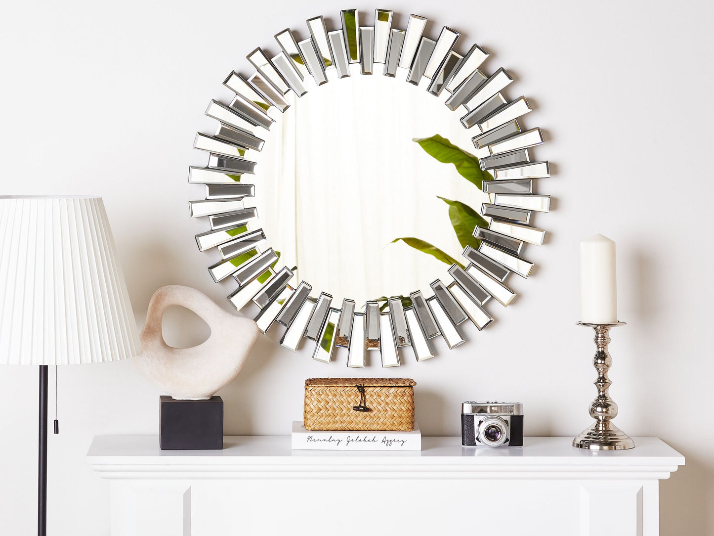 Wandspiegel CHOLET 70 cm 70 cm Silber