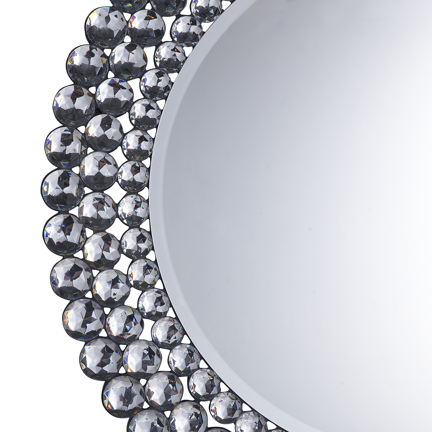 Wandspiegel 70 cm Silber STENAY