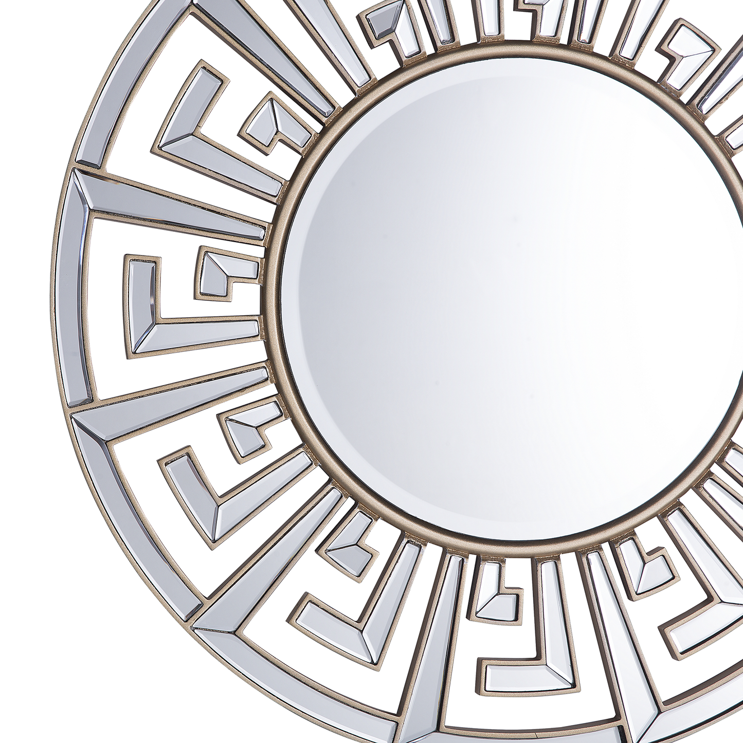 Wandspiegel FLERS 70 cm 70 cm Metall Gold