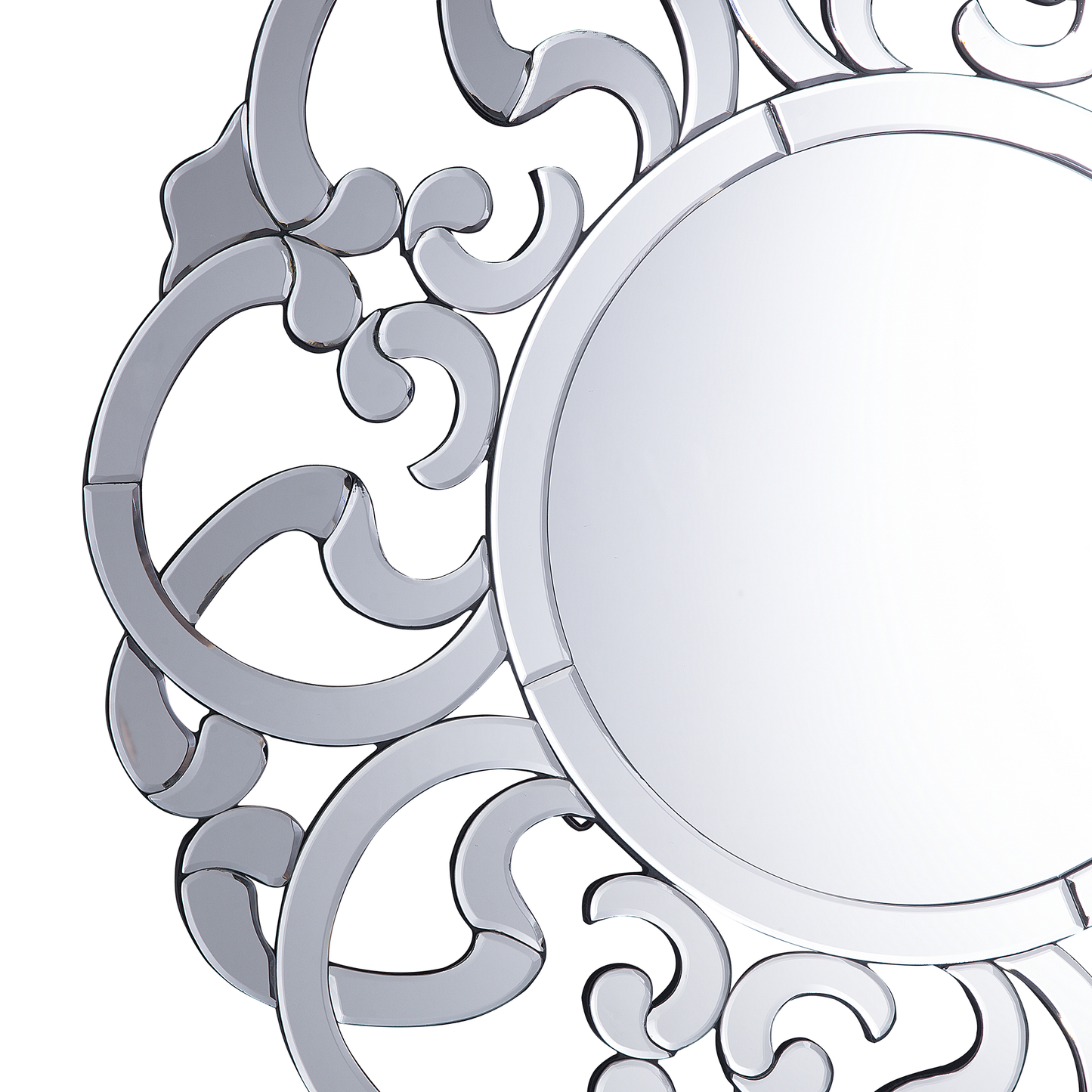 Wandspiegel MORNAIX 70 cm 70 cm Silber