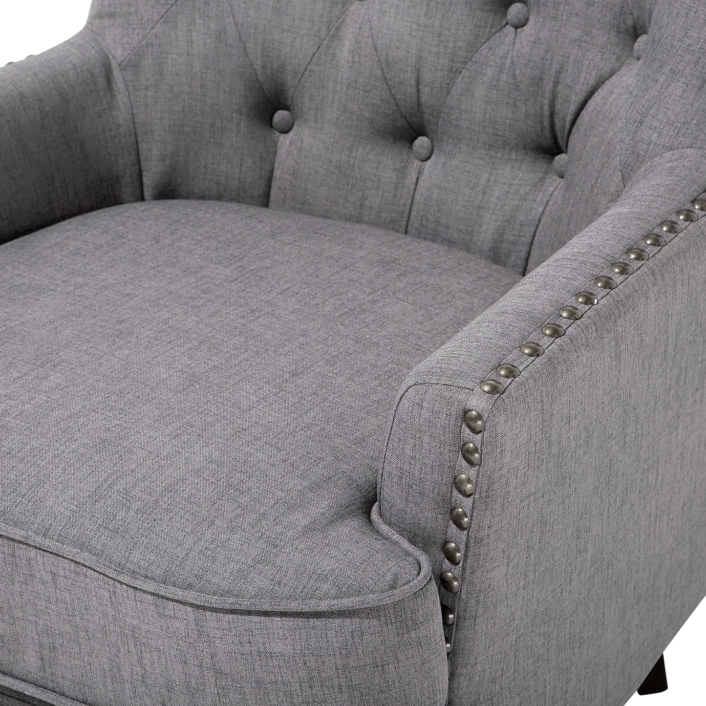 Sessel VIBORG II Stoff Hellgrau