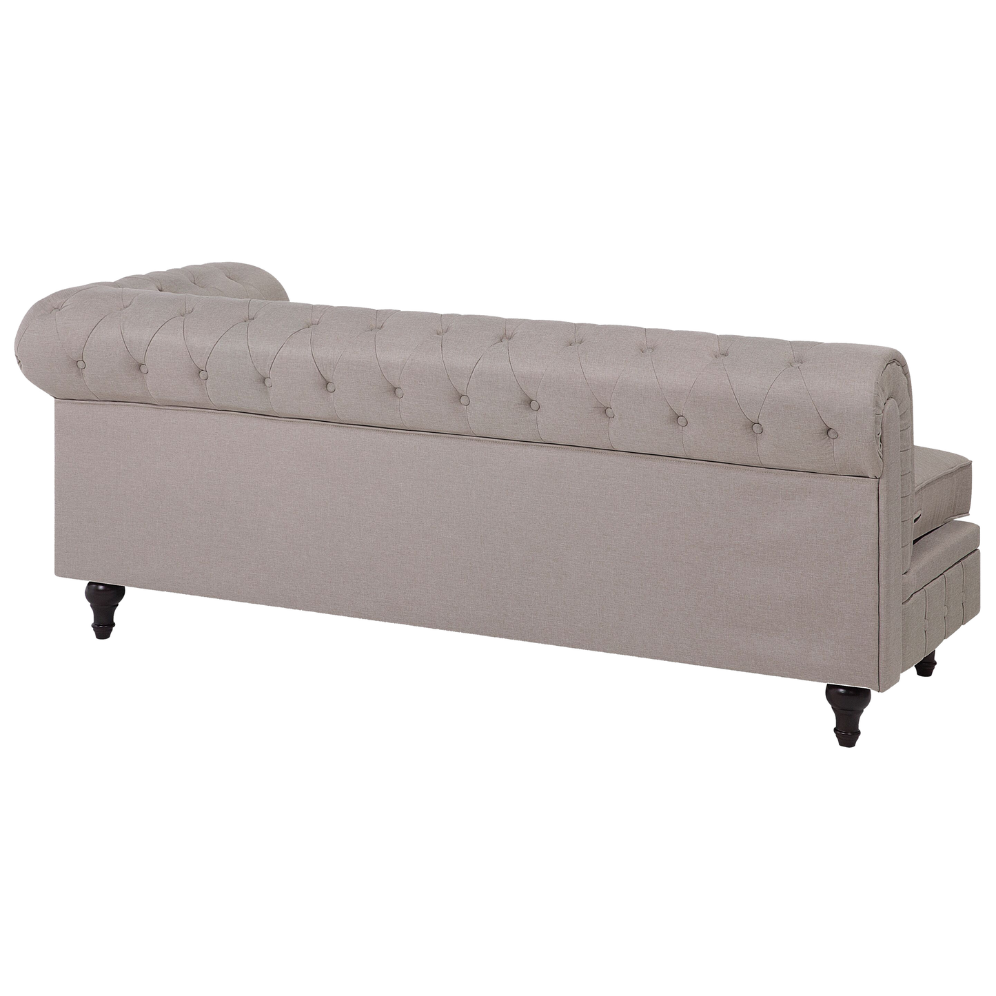 Ecksofa Polsterbezug beige rechtsseitig CHESTERFIELD