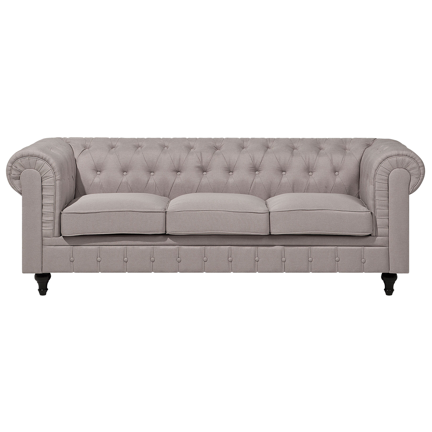 Ecksofa Polsterbezug beige linksseitig CHESTERFIELD