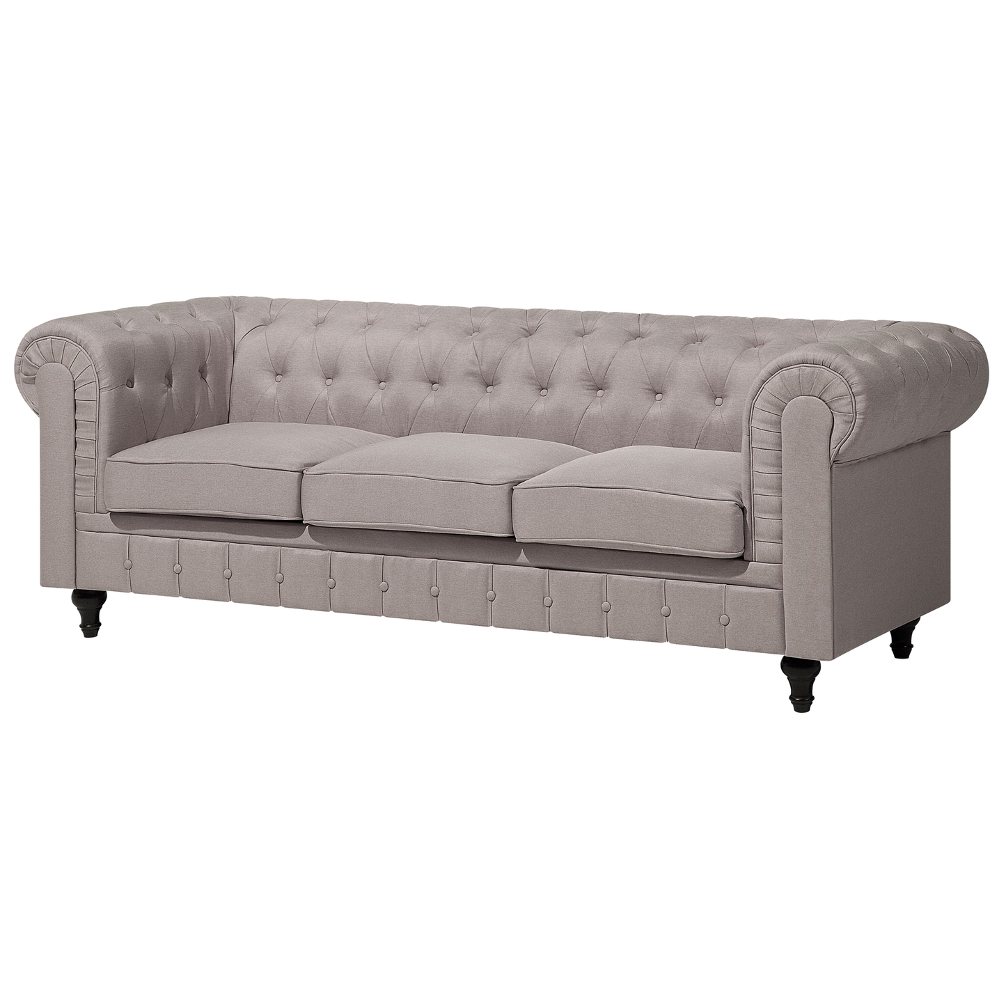 Ecksofa Polsterbezug beige linksseitig CHESTERFIELD