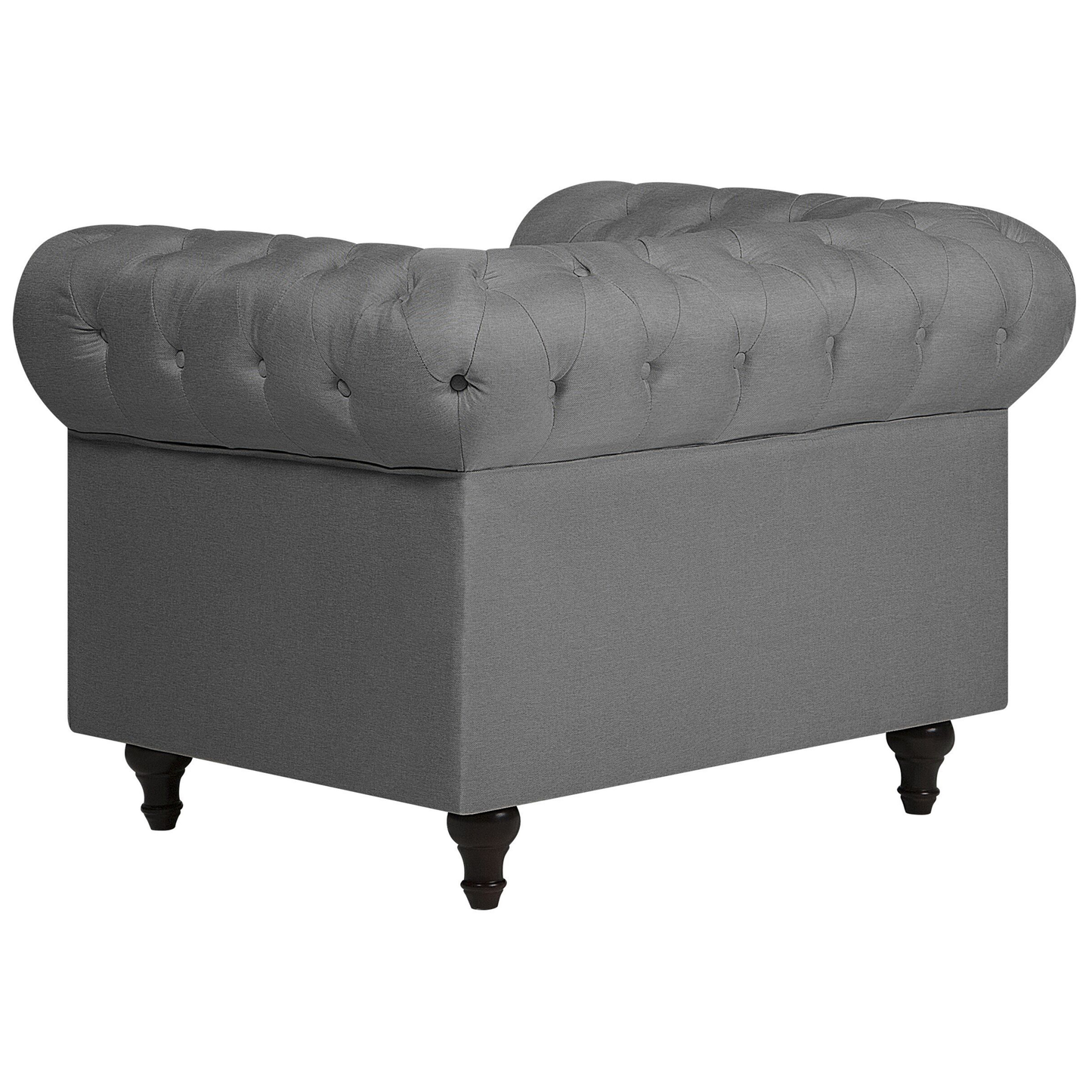 Sessel CHESTERFIELD Stoff Hellgrau