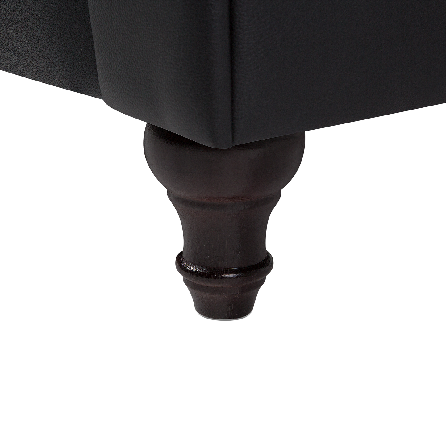 Sessel CHESTERFIELD Kunstleder Schwarz