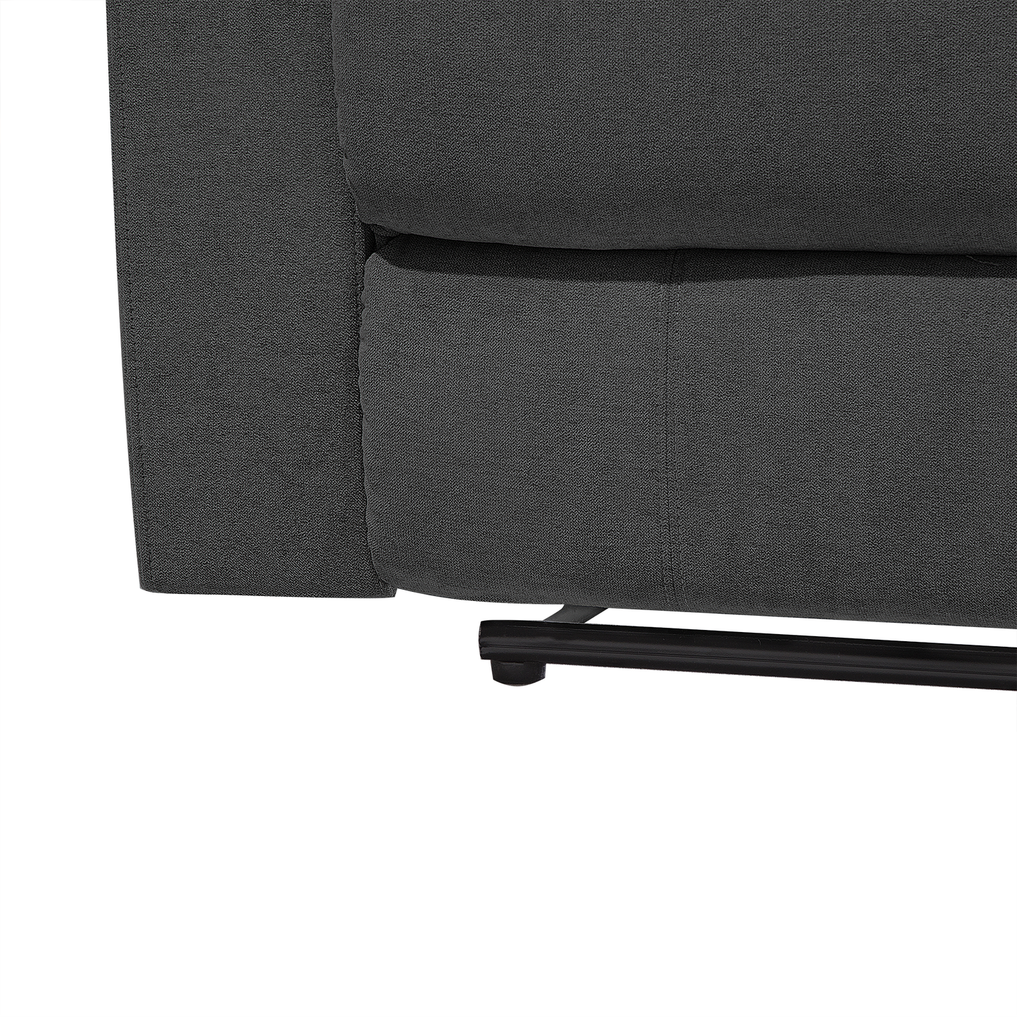 3-Sitzer Sofa Polsterbezug dunkelgrau verstellbar BERGEN