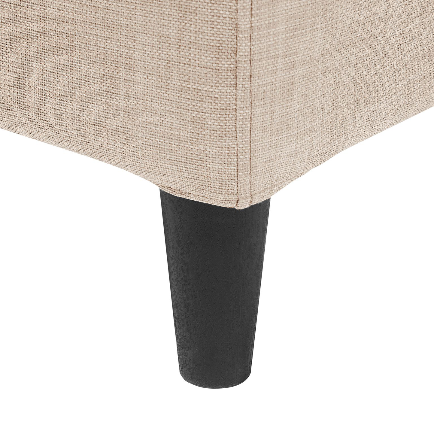 Bett mit Lattenrost Stoff FITOU 160 x 200 cm Beige
