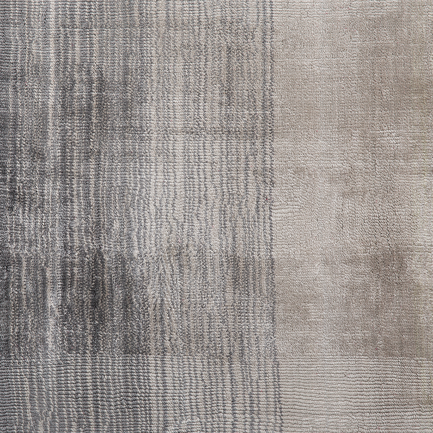 Teppich hellgrau-dunkelgrau 140 x 200 cm Kurzflor ERCIS
