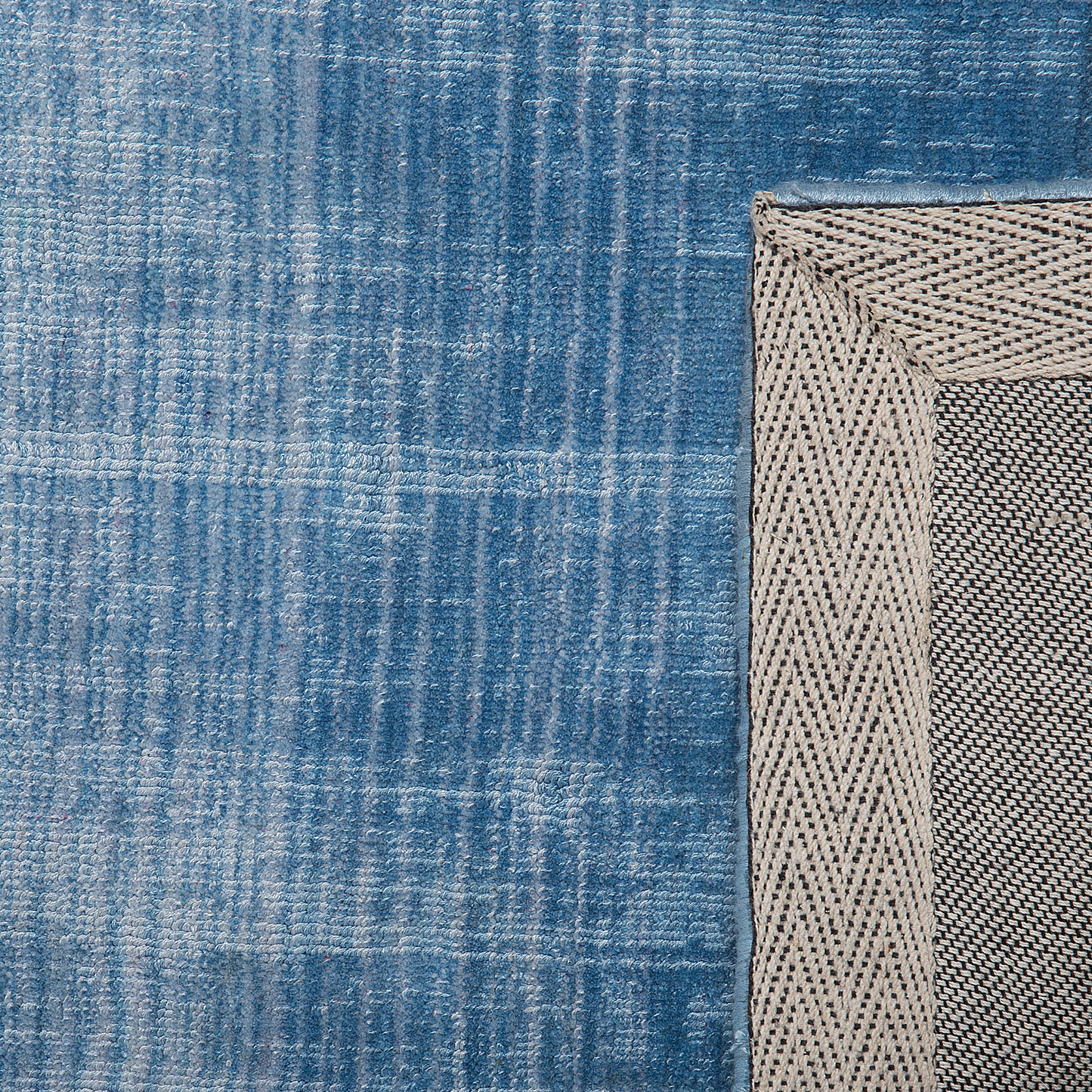 Teppich grau-blau 140 x 200 cm Kurzflor ERCIS