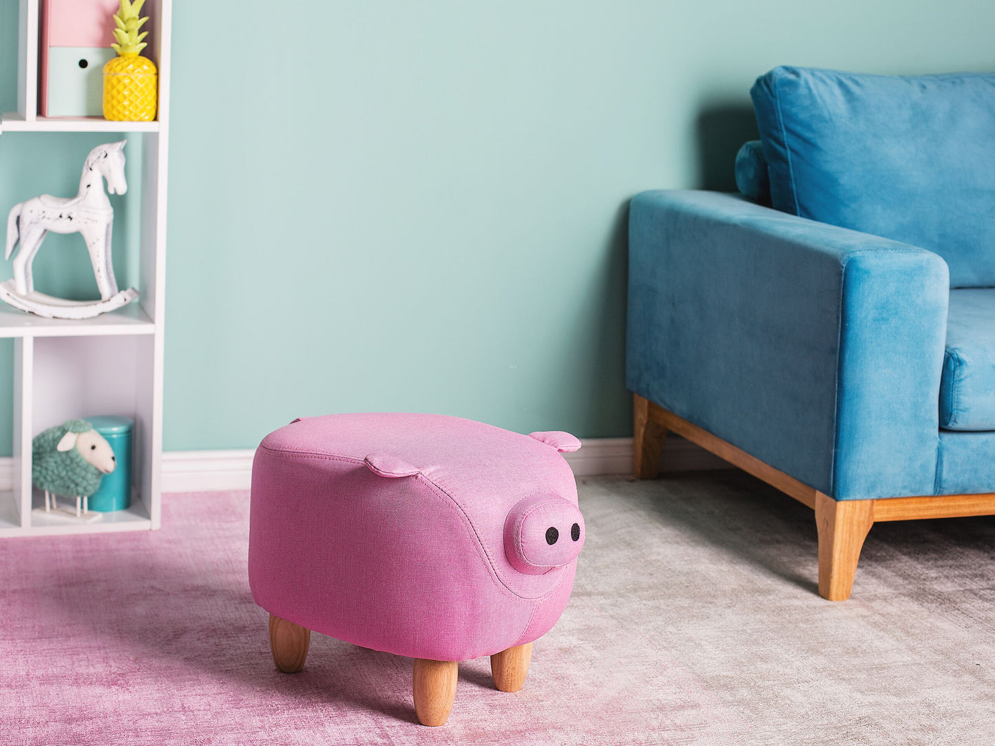 Tierhocker rosa Schweinchenform PIGGY