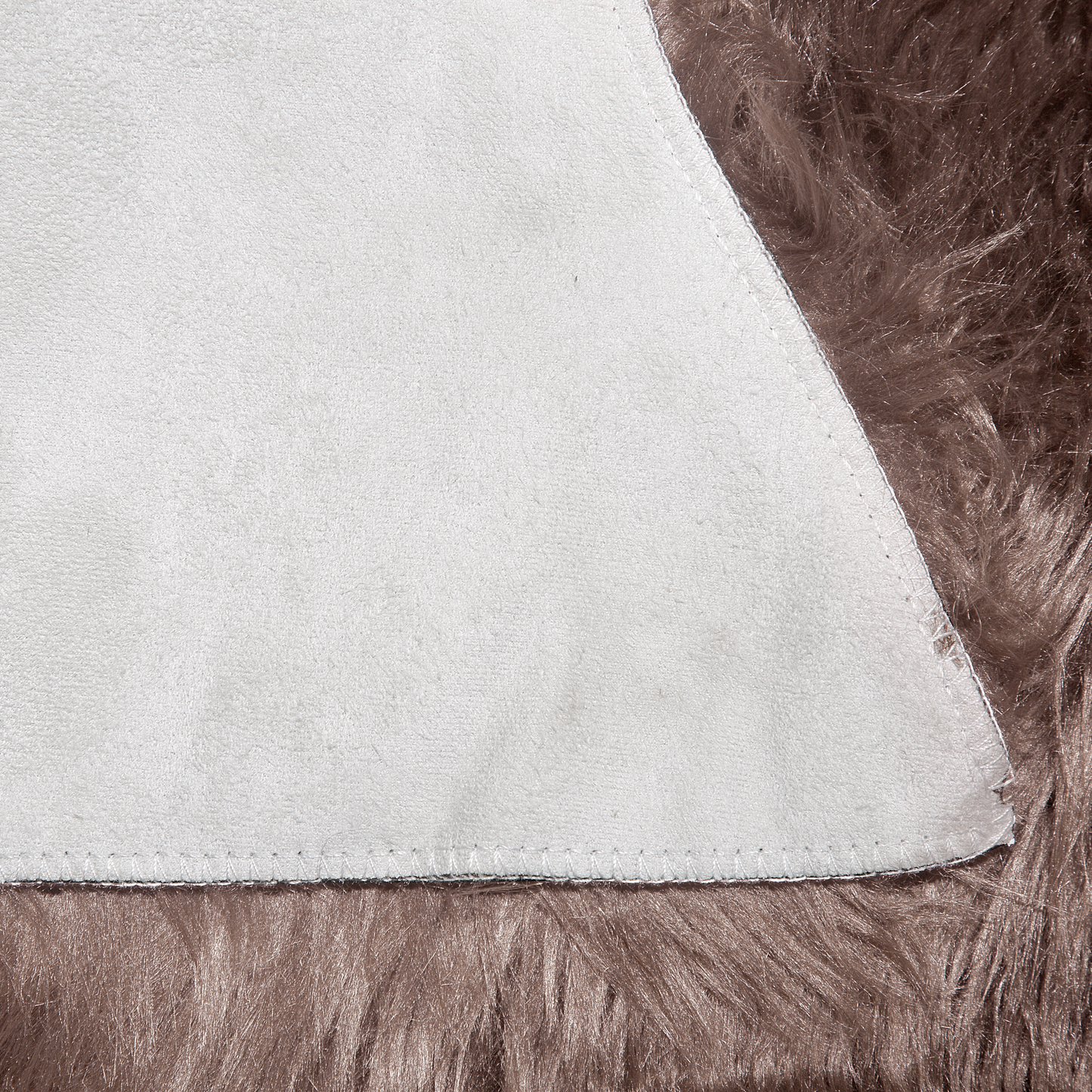 Kunstfell-Teppich Schaf braun 88 cm MUNGO