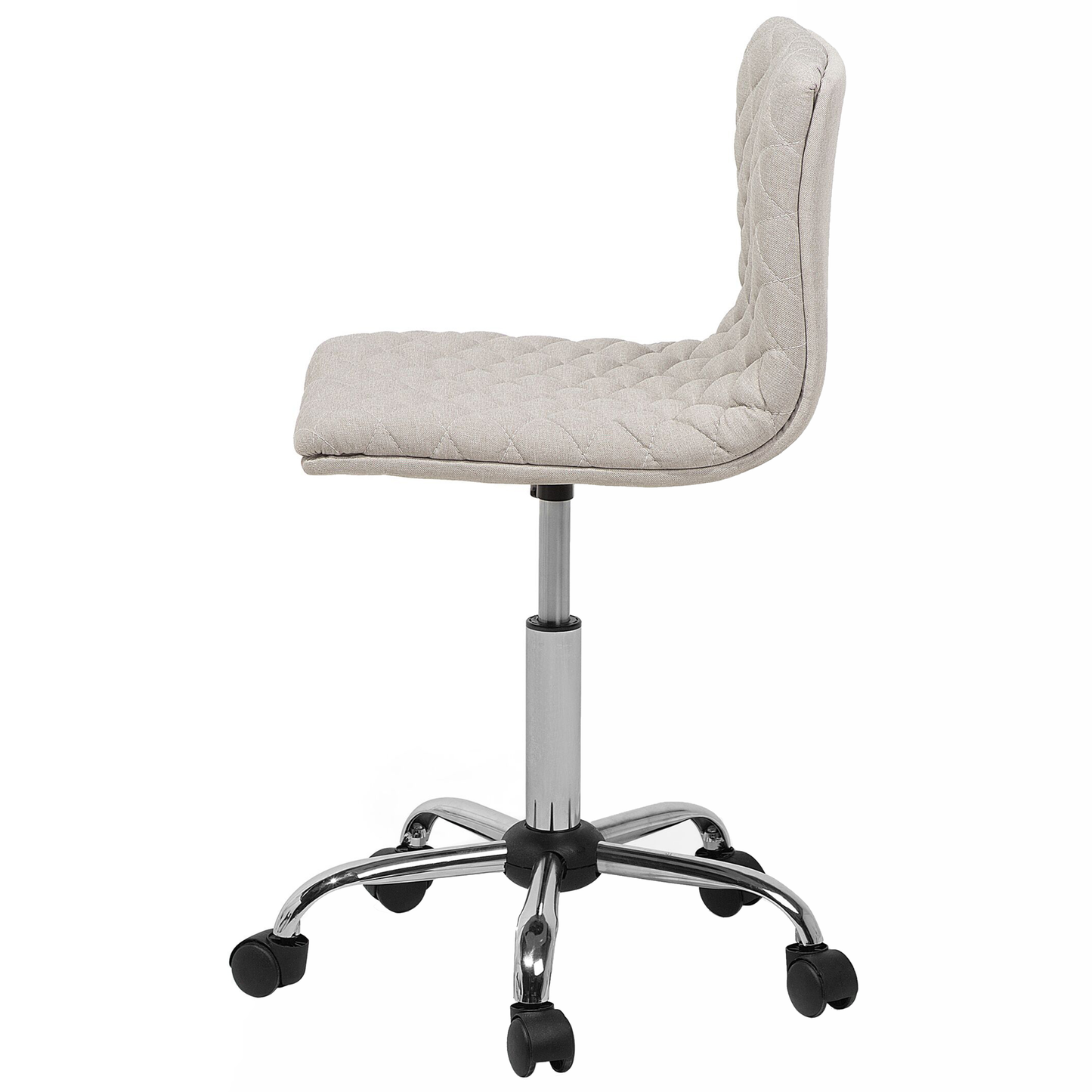 Arbeitshocker mit Rollen beige höhenverstellbar ORLANDO