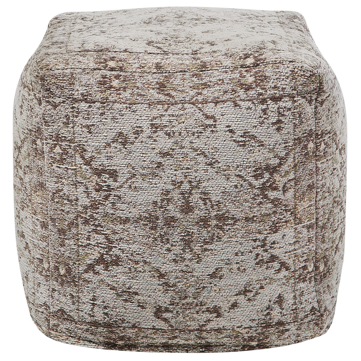Pouf grau-beige 42 x 42 cm MEERUT