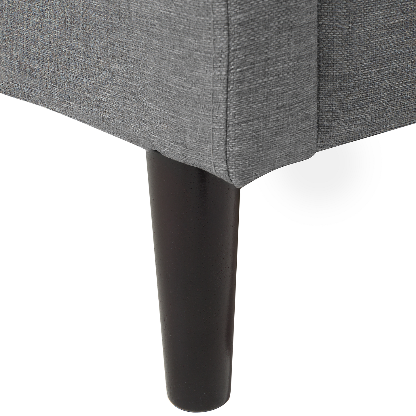 Bett mit Lattenrost Stoff COLMAR 140 x 200 cm Grau