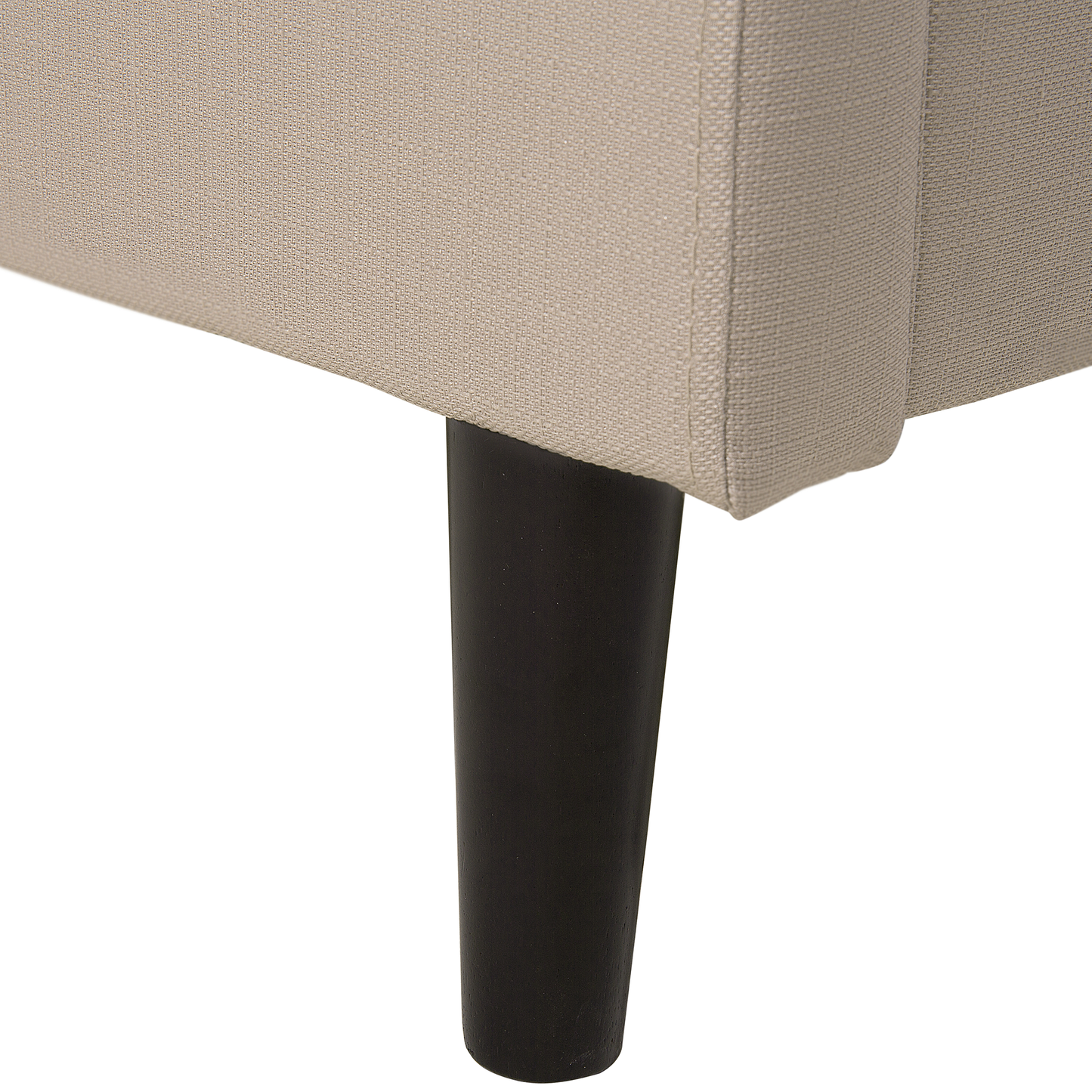 Polsterbett Leinenoptik beige Lattenrost 140 x 200 cm COLMAR