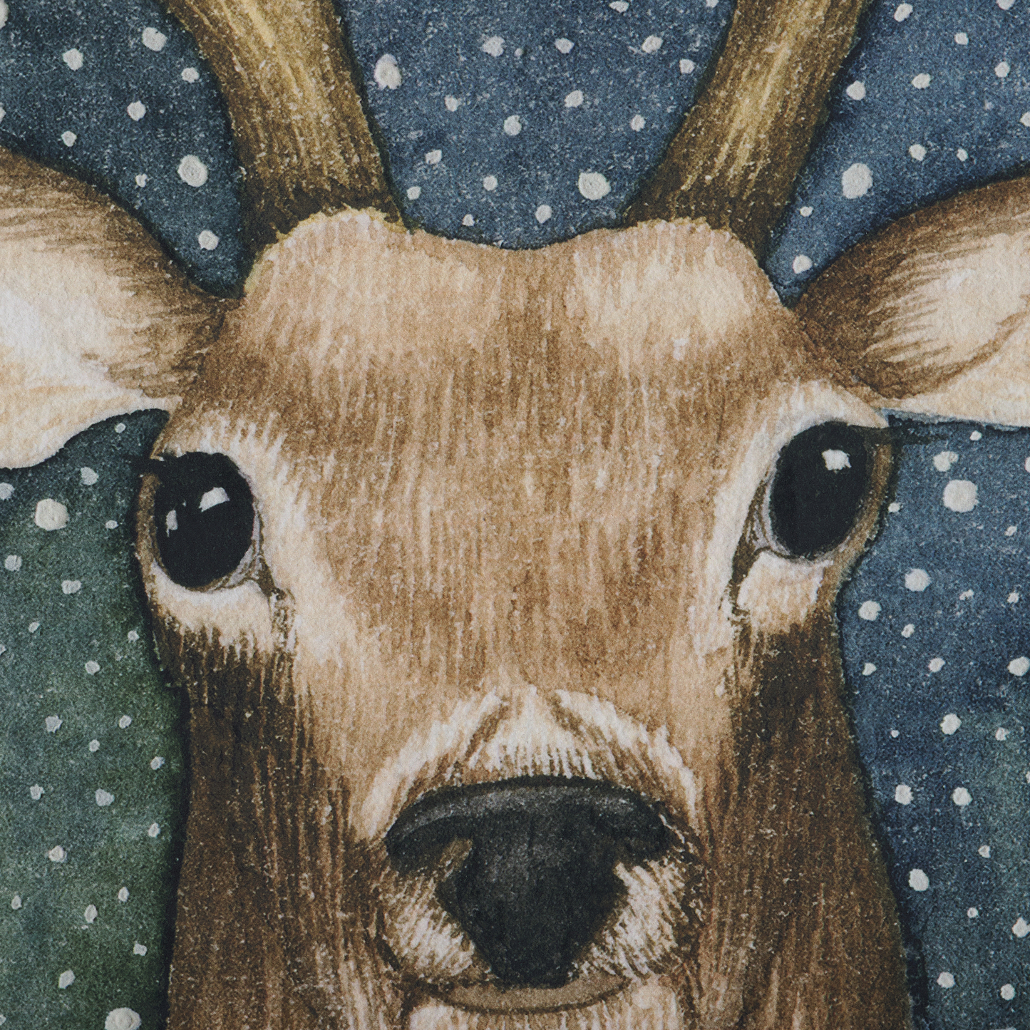 Teppich Weihnachtsmotiv ⌀ 140 cm EREGLI