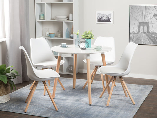 Esszimmerstuhl 2er Set DAKOTA Weiss