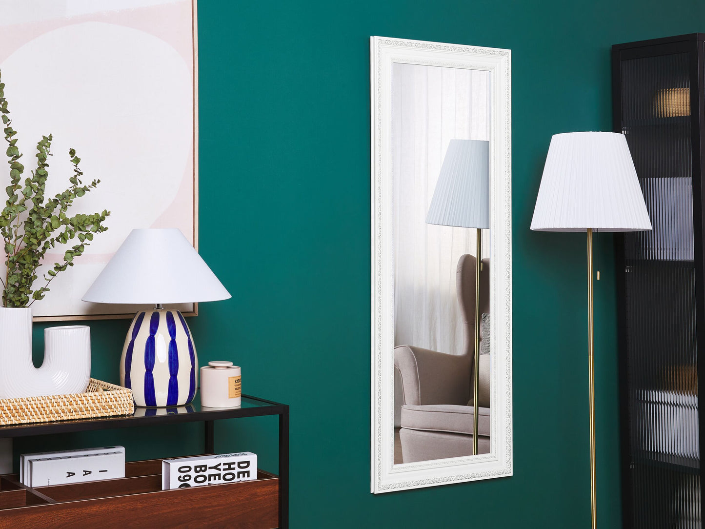 Wandspiegel VERTOU 50 cm 130 cm Weiss