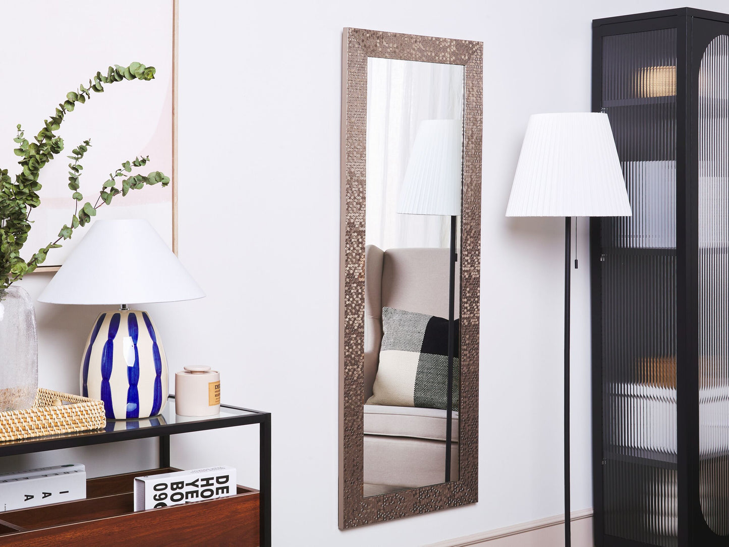 Wandspiegel MARANS 50 cm 130 cm Braun