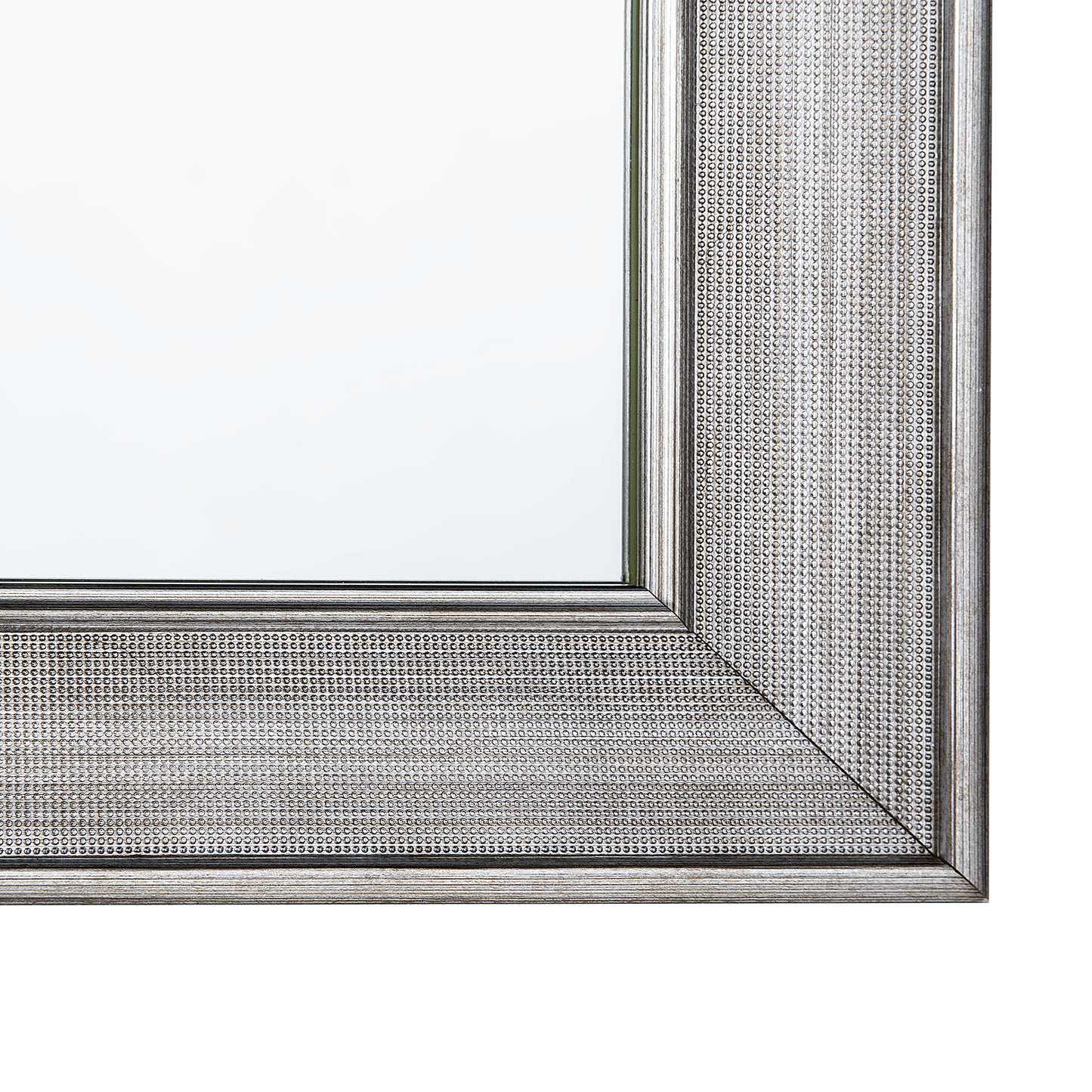 Wandspiegel BUBRY 61 cm 91 cm Silber